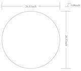 Pontalina Round White Mirror - Clearance