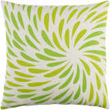 Robbinsville Green Petal Burst Accent Pillow - Clearance