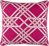 Rockhampton Fuchsia Geometric Square Pillow - Clearance