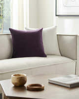 Rania Dark Purple Throw Pillow - Clearance