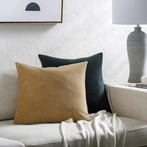 Rawya Tan Throw Pillow - Clearance