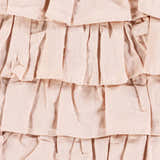Ruidoso Pink Ruffled Square Throw Pillow - Clearance
