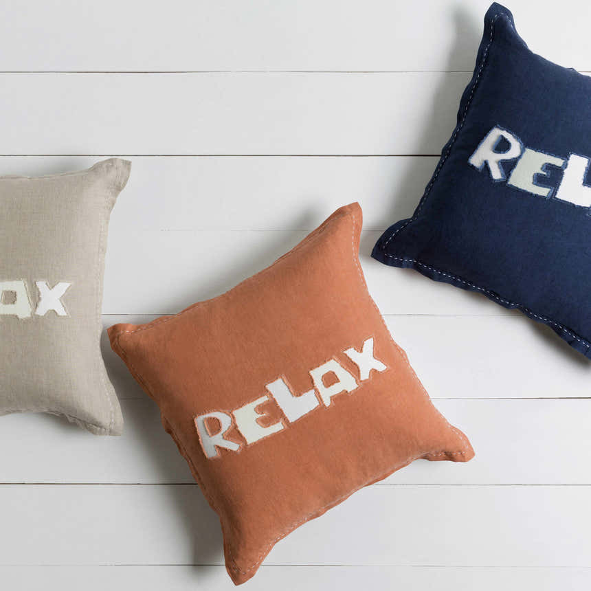 Sarepta Beige Relax Accent Pillow - Clearance