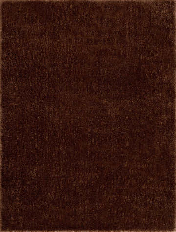 Close-up of the Heavenly Solid Brown Plush Rug showing its soft, shag texture and rich, dark brown color. Design-Rectangle-46