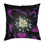 Salunayan Purple Floral Burst Outdoor Throw Pillow