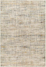 Close-up of the Jules Area Rug. Lambswool and light brown rug with a contemporary, textured design. Design-Rectangle-6796