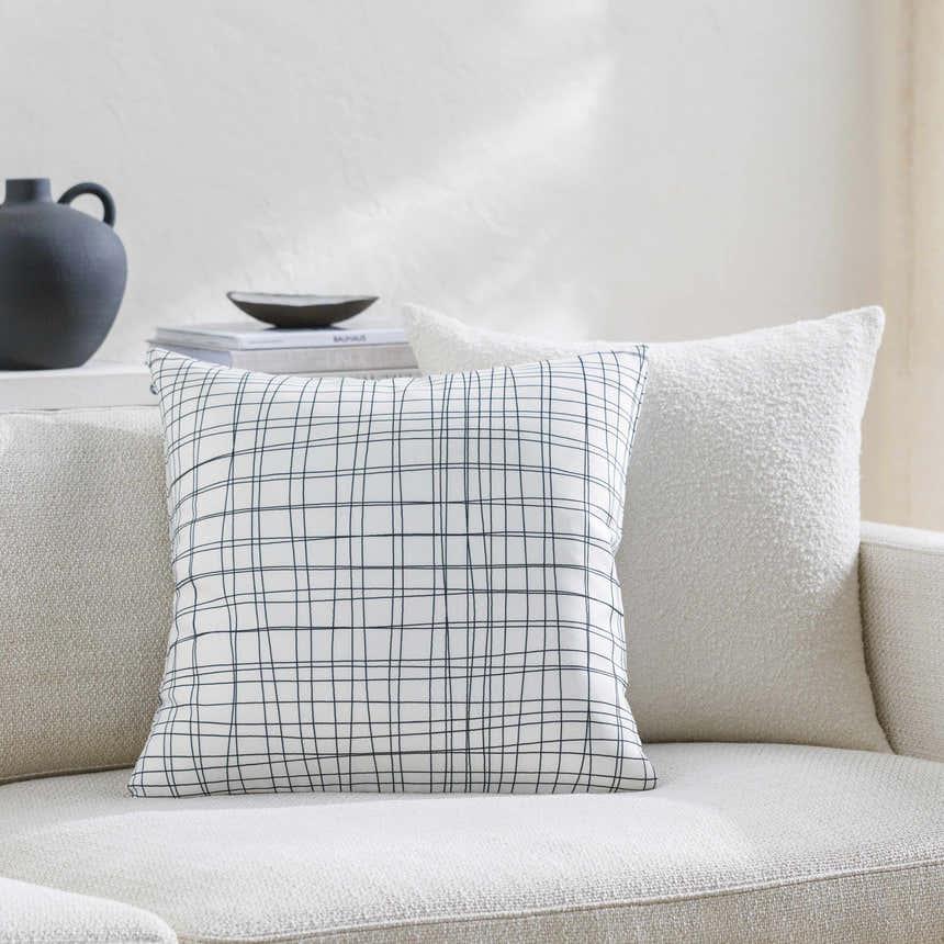 Kezia Off White Throw Pillow - Clearance