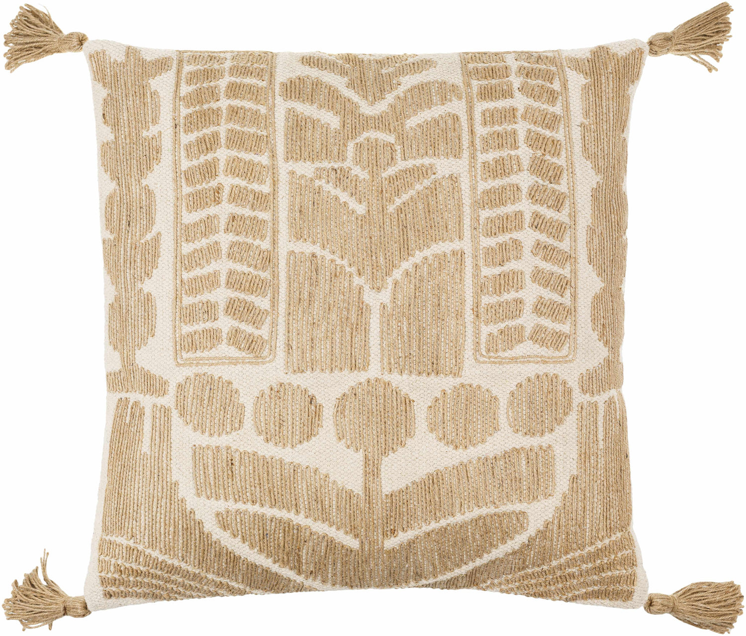 Kitra Beige Throw Pillow - Clearance