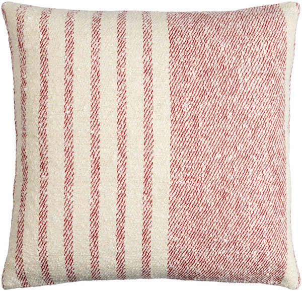 Shaun Gray Striped Square Accent Pillow - Clearance