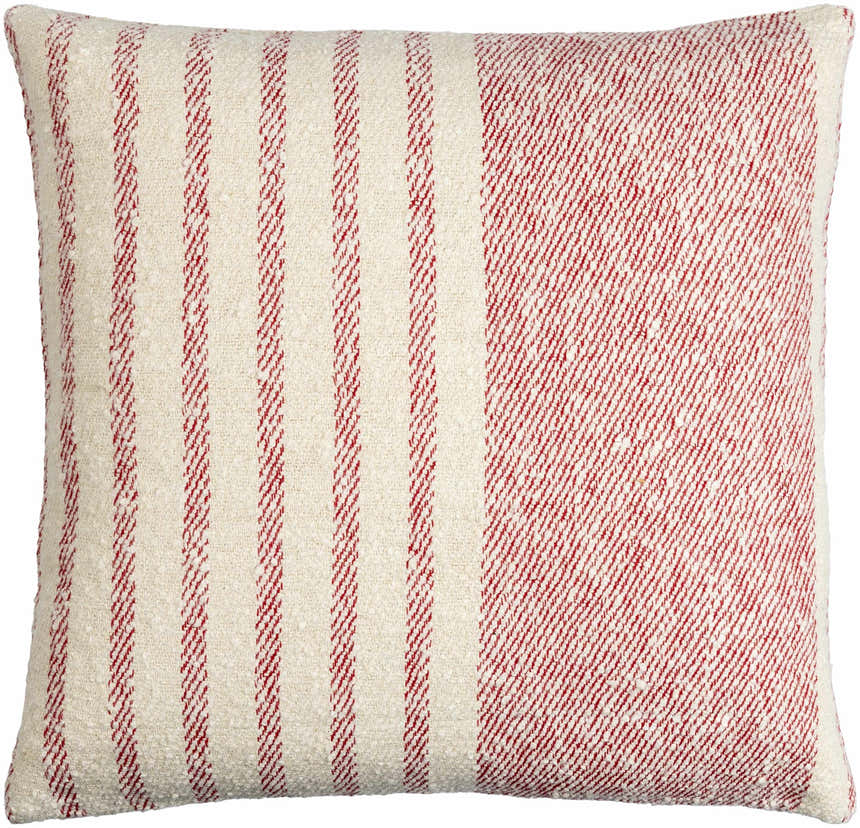 Shaun Gray Striped Square Accent Pillow - Clearance