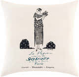 Shalbourne Vintage La Vogue Ivory Accent Pillow - Clearance