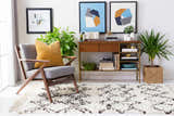 Cade Mustard Square Throw Pillow - Clearance