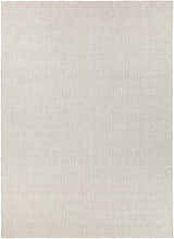 Close-up of the Shorterville Area Rug showing its hand woven texture in cream, light gray, and light slate. Design-Rectangle-811