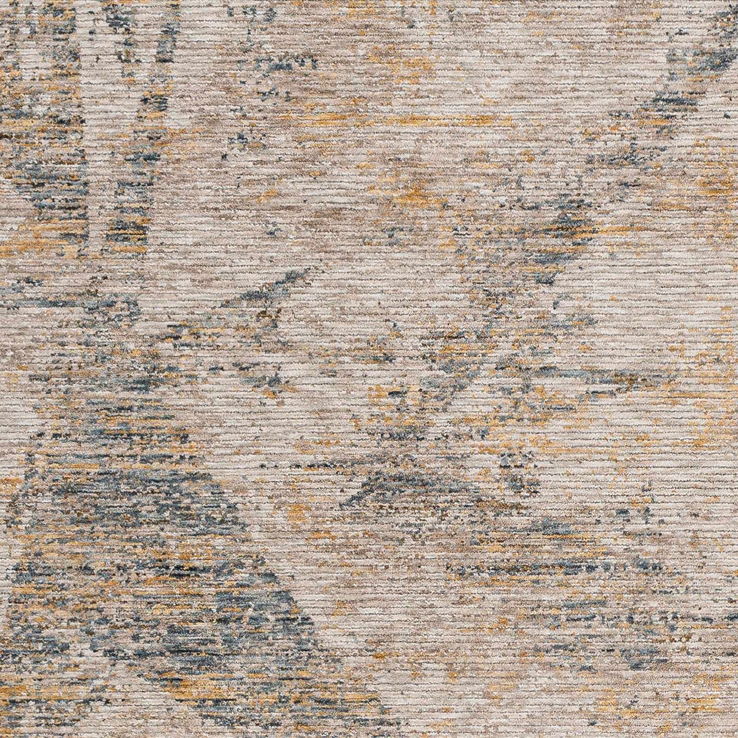 Close-up of the Cadao Rich Textured Traditional Rug, featuring light peach, mocha, multi brown, taupe, and walnut hues. Swatch