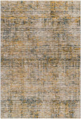 Close-up of the Osma Rich Textured Traditional Rug featuring bone, driftwood, multi brown, taupe, and walnut colors. Design-Rectangle-575