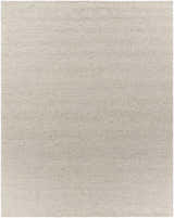 Close-up of the hand-woven Alyra Beige Solid Area Rug showing texture and subtle color variations. Design-Rectangle-810