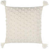 Lilka White Throw Pillow - Clearance