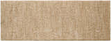 Close-up of the Katia Tan Area Rug, showing its neutral khaki and tan colors and subtle textured pattern. Design-Runner-2773