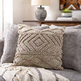 Lindy Pale Pink Outdoor Throw Pillow - Clearance