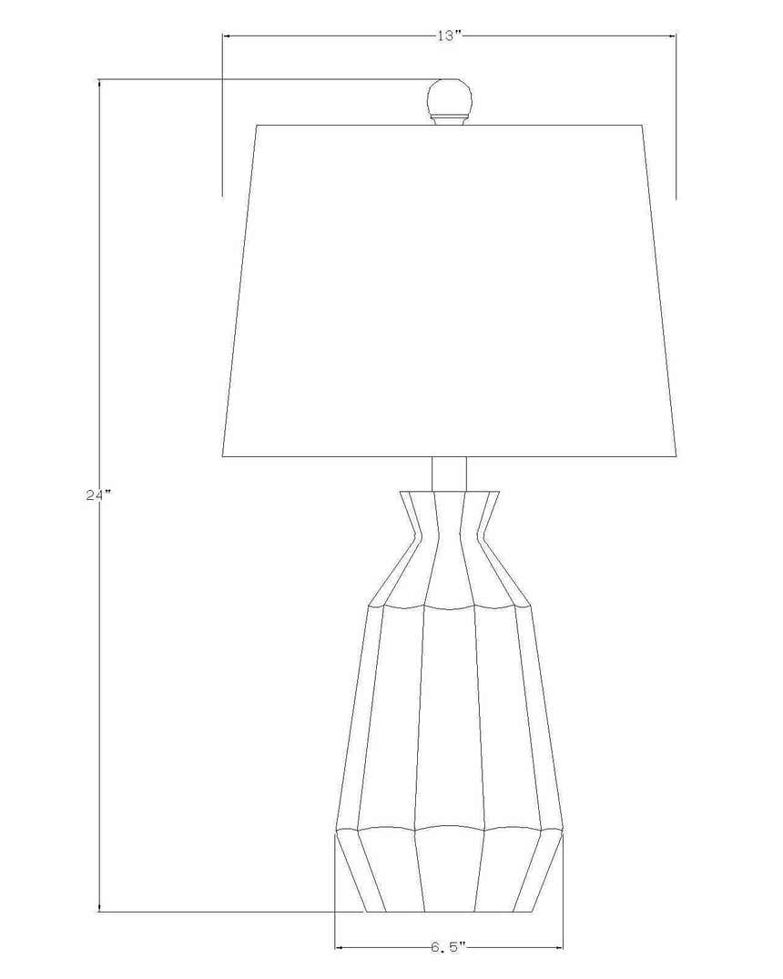 Schlettau Orange Table Lamp