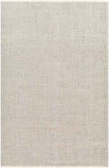 Close-up of the Blaga Area Rug showing its hand-woven texture and neutral colors like gray, lambswool, and light brown. Design-Rectangle-576