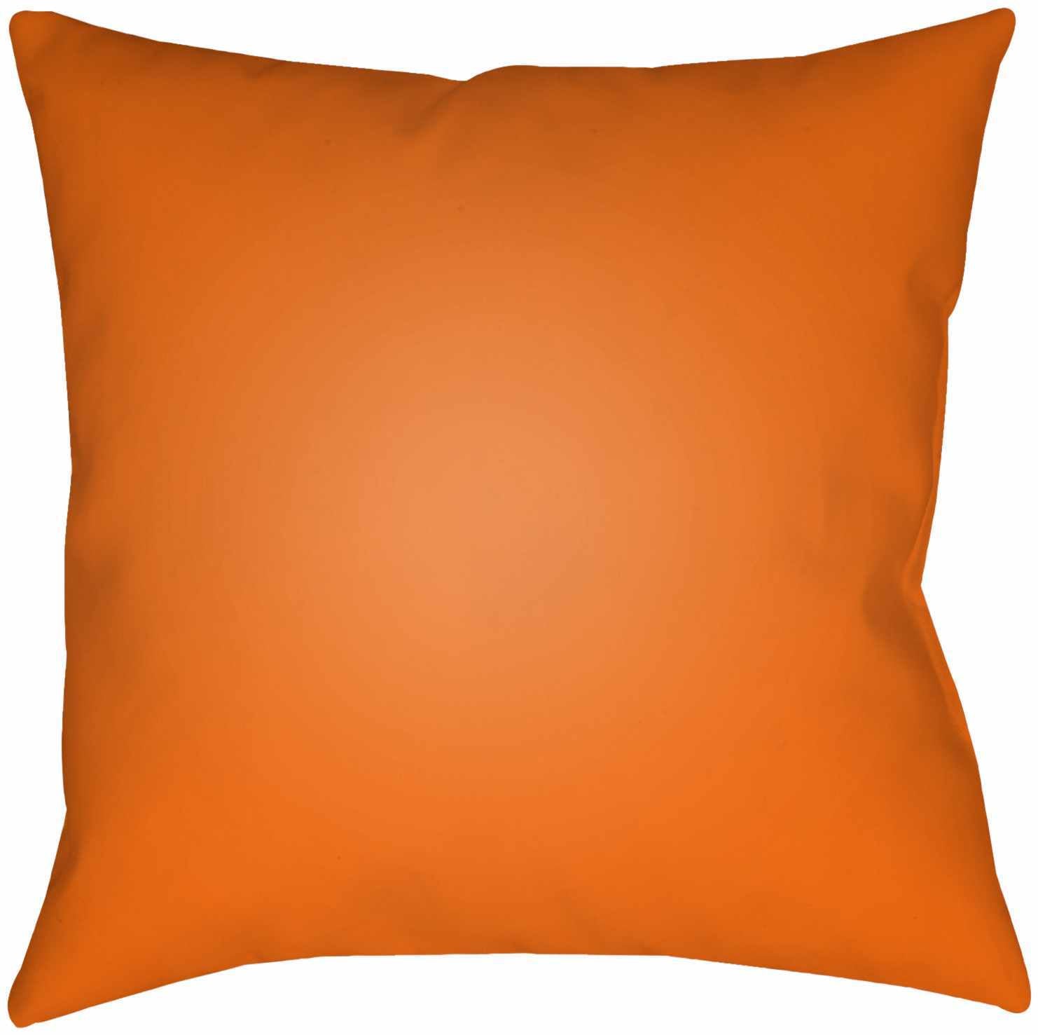 Halloween Eek Print Orange Outdoor Pillow