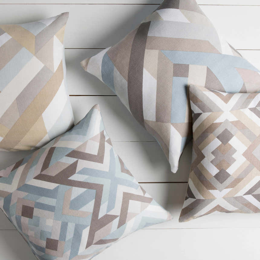 Curlew Modern Geometric Throw Pillow - Clearance