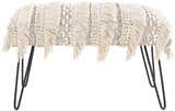 Tugbong Boho Fringe Knit Bench - Clearance