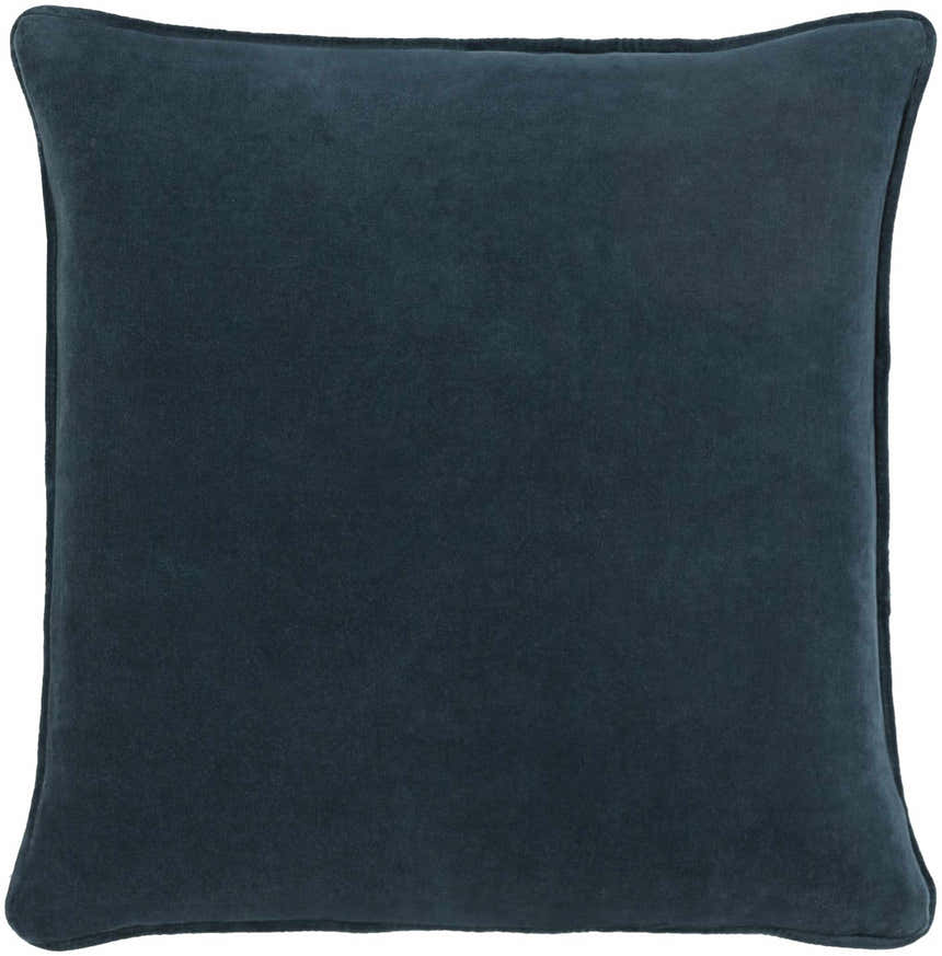 Victor Dark Blue Square Throw Pillow - Clearance