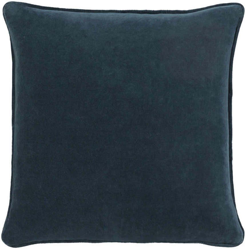 Victor Dark Blue Square Throw Pillow - Clearance