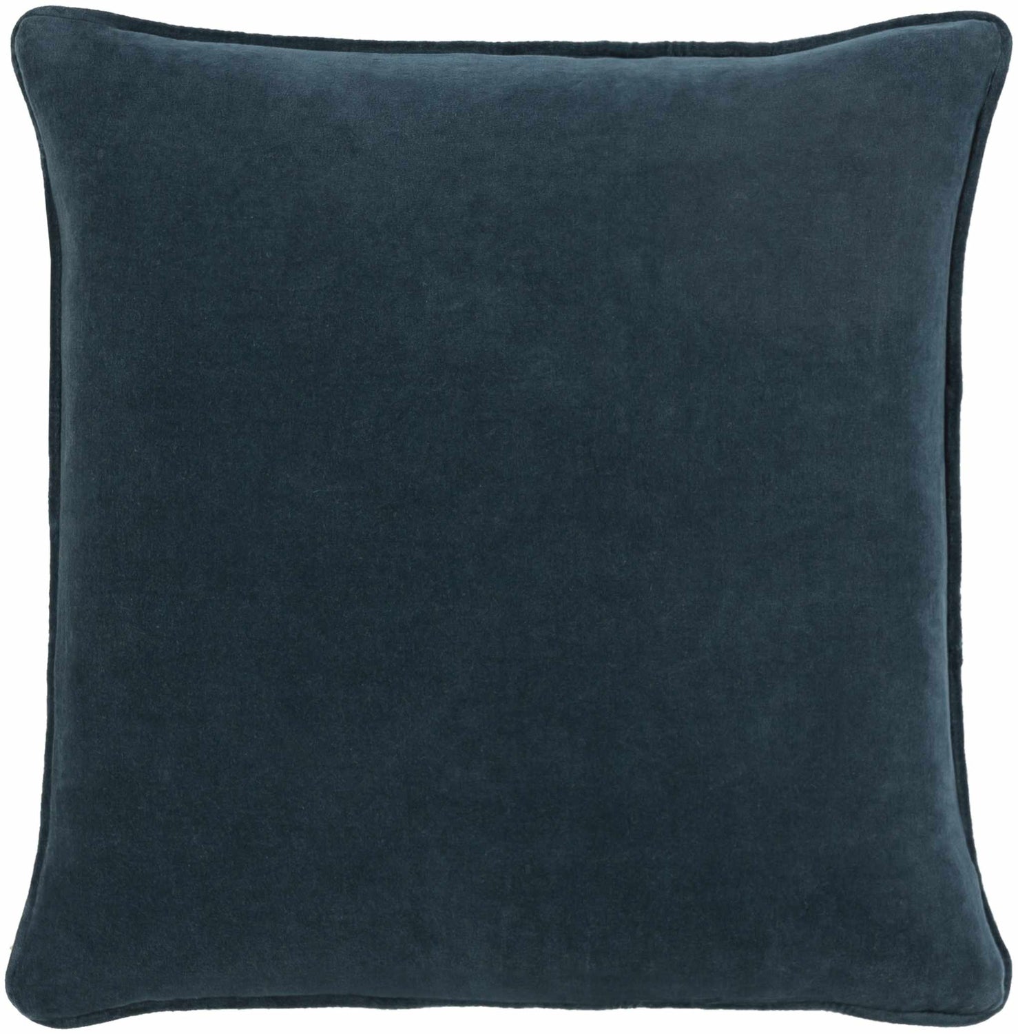 Victor Dark Blue Square Throw Pillow - Clearance