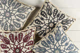 Martelle Blue Floral Throw Pillow - Clearance