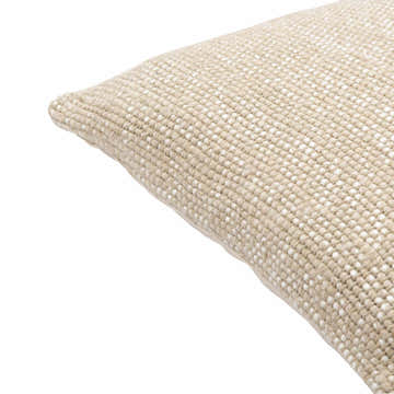 Evan Oatmeal Square Throw Pillow - Clearance