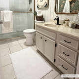 Washable Bath Mat, White