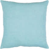 Zastron Sky Blue Waves Throw Pillow - Clearance