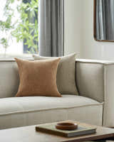 Zihna Caramel Throw Pillow - Clearance